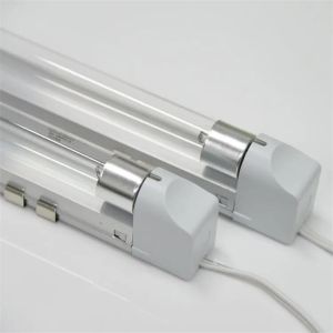 60cm 254nm uvc 20w t8 fluorescent tube with 75uv/cm² clear cover 330degree for
