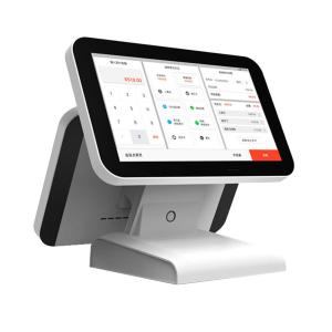 China Linux Prolin OS Touch Screen Pos Terminal 450cd/M2 Dual Screen Pos System on sale