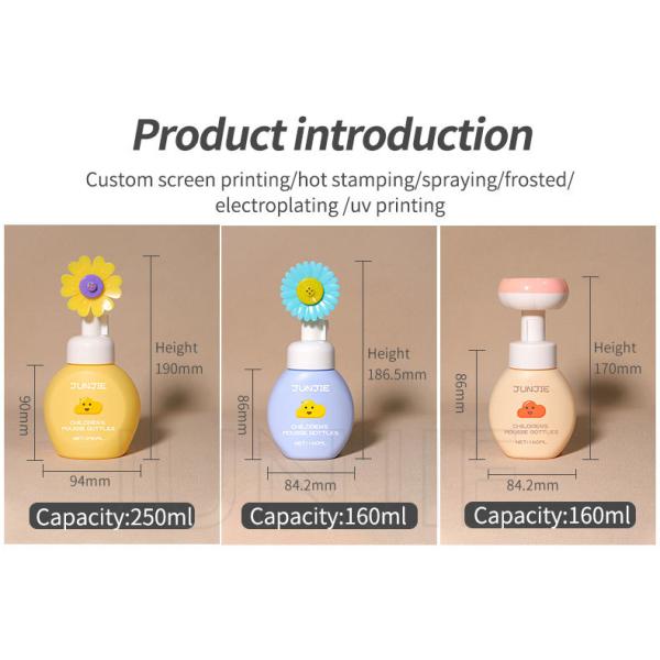 160ml Hand Wash Bottle Refillable Foaming Soap Dispenser Empty Custom Plastic Beauty Packaging