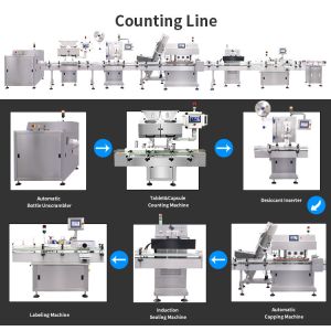 16 Lane Full Automatic Pills Capsule Tablet Counting Machine Production Line