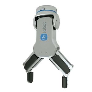 Collaborative Robotic Arm With Flexible Gripper 2 Finger RG6 As Robot Gripper