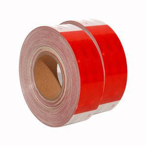 DOT-C2 Waterproof Reflective Safety Tape in Red and White Conspicuity Adhesive