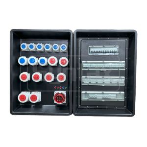 Cheap Syntax MD4 Three Phase 125A Power Distro Box In PE IP67 With Schneider Breakers For Qatar Swimming Match 630x430x900mm for sale