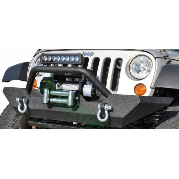 Quality 07-15 JK Front Bumper for Jeep Wrangler JK Black Steel Front Grille Guard Bumper For Wrangler JK wholesale