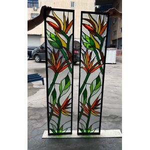 China Decorative Panel Glass Figured  Frosted  Stained on sale