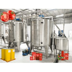 High-Speed Tomato Processing Equipment Sanitary Stainless-Steel Line for sauce