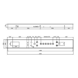 Glass Elevator Lop And Cop Push Button Switch Panel Lift COP LOP LCD TFT Display