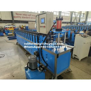 Plc Controlled Steel Rollforming Machines 0.3-0.6mm Thickness For Garage /