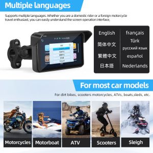 Motorcycle GPS Navigation Systems 5 Inch Motorcycle Carplay GPS Navigation