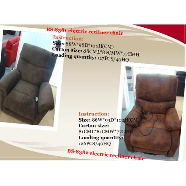 China Lift Recliner Massage Chair with Heating Function and Optional Backup