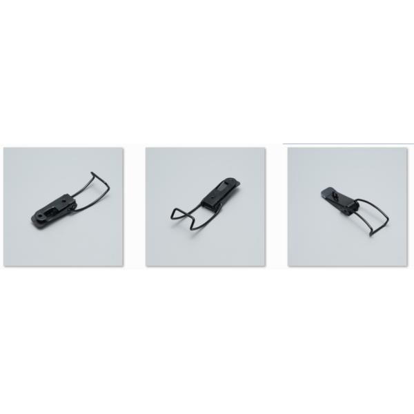 DK020G Black Spring Loaded Toggle Latch Zinc Plated