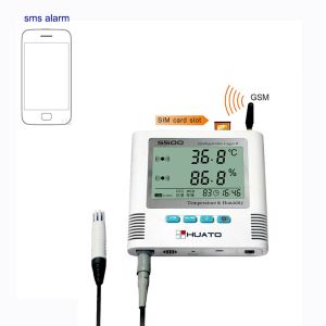 SMS Alarm GSM Temperature Sensor , GSM Temperature Data Logger LCD Display