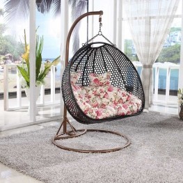 Cheap wicker handing basket chair 04 for sale