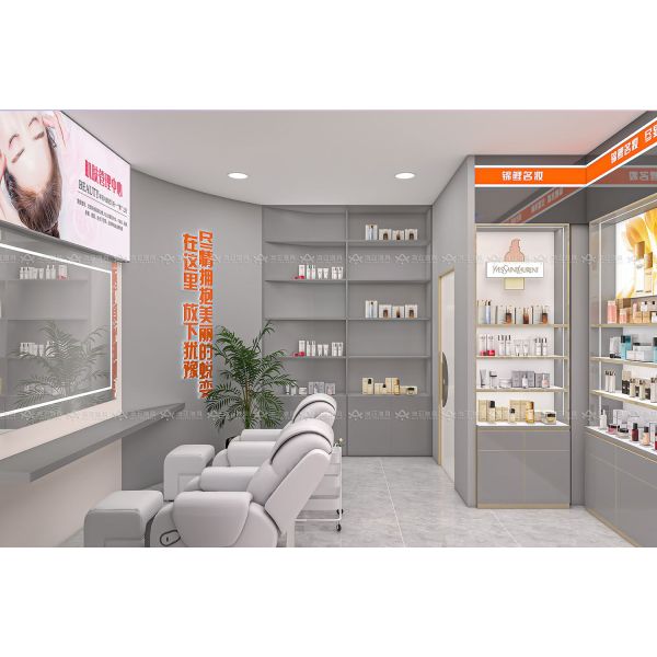 BKC014 Retail Display Showcase Beauty Mall Booth Cosmetic Kiosk Display for Beauty Store Decoration