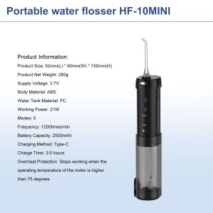 Wireless Oral Irrigator Water Pick Portable Massage Clean Flossing Dental