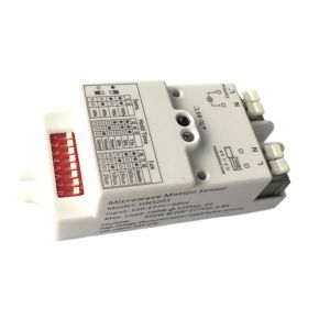 Cheap Dual Daylight Microwave Sensor Switch HNS201 Real Lux - Off Function Built In Application for sale