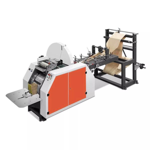 Fully Automatic Popcorn Paper Bag Machine 380V High Speed Kraft Food Bag