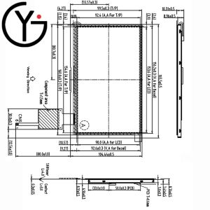 AM-1024600K7TMQW-T62H 7" 1024*600 wled tft lcd display with PCAP Touch Panel