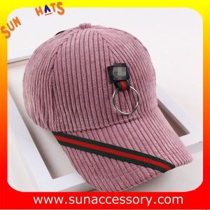 QF17046 Sun Accessory customized corduroy baseball cap, embroidered logo on the