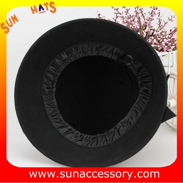 Vintage hot sale cloche hats wholesale for ladies,100% Australia wool felt hats factory