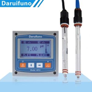 Large LCD Screen 0 ~ 60℃ Online PH ORP Controller With Power Off Protection