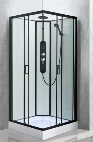 Quality Customize Shower Room And Black Frame With Tray And Roof wholesale