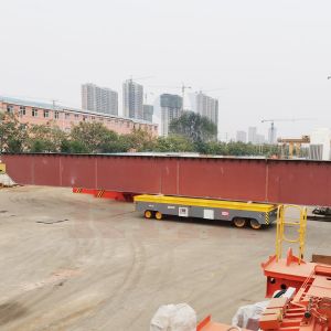 Heavy Duty Trackless Transfer Cart 50 Tons Electric Transfer Trolley