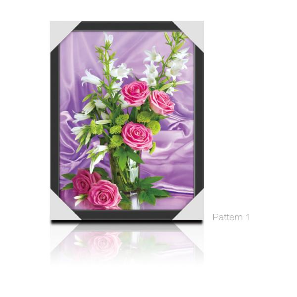 Decoration Flower Pictures Custom Lenticular Printing PET Printing