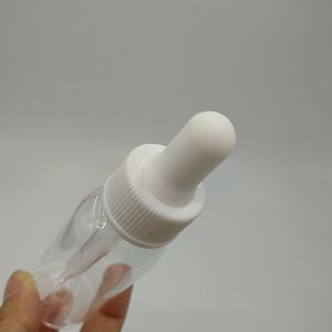 120ml Transparent Glass Liquid Dropper Bottles With Screw Cap