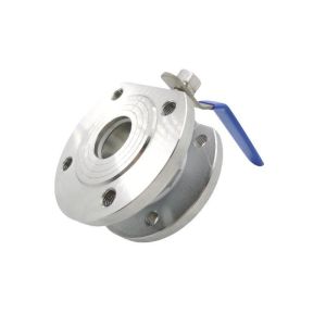 Stainless Steel CF8 CF8m Wafer Type Thin Flanged Ball Valve with Customized