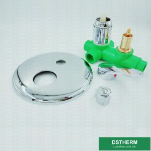 Five Ways Round Cover Ppr Mixer Shower Valve Cold Hot Water Balanced Valve