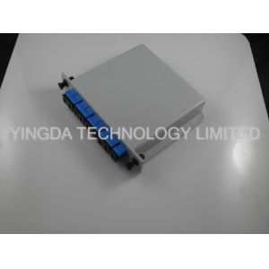 ISO Fiber Optic PLC Splitter Cassette Loaded With SC Connector , 1 Slot LGX