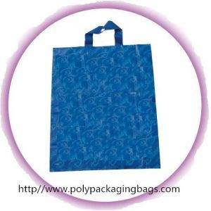 Clothes Packaging Soft Loop Handle Bag With Customized Logo / Retail Shopping
