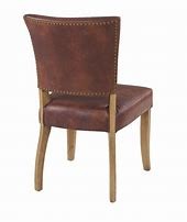 High Back Banquet 111cm Brown Pu Leather Dining Chairs