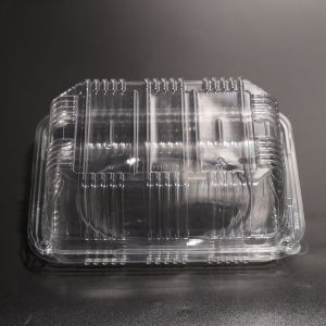 Customized Color Plastic Food Container PET Container With Lid For Freezer