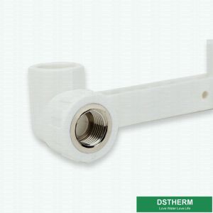 Polypropylene White Ppr Pipe Accessories Double Long Female Threaded Elbow