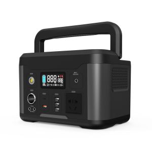500w portable power station solar generator with wireless charging for campers