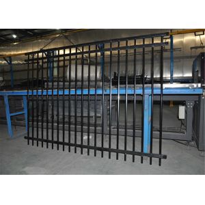 1.5m height x 2.4m width Hercules Tubular Fence stain black powder 80 microns