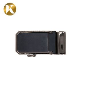 Wenzhou Kml Custom Logo Black Business Zinc Alloy Automatic Belt Buckle