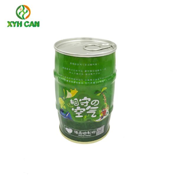 Quality CMYK 0.21mm Thickness Round Tin Boxes For 250ml Juice wholesale
