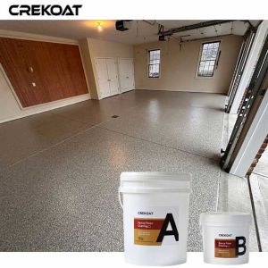 Customizable Epoxy Decorative Flakes Floor Coating With Non-Slip Additives For