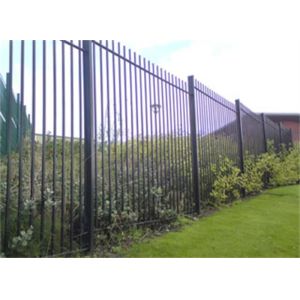 Blunt Top / Vertical Bar Ornate Metal Fencing High Compressive Strength