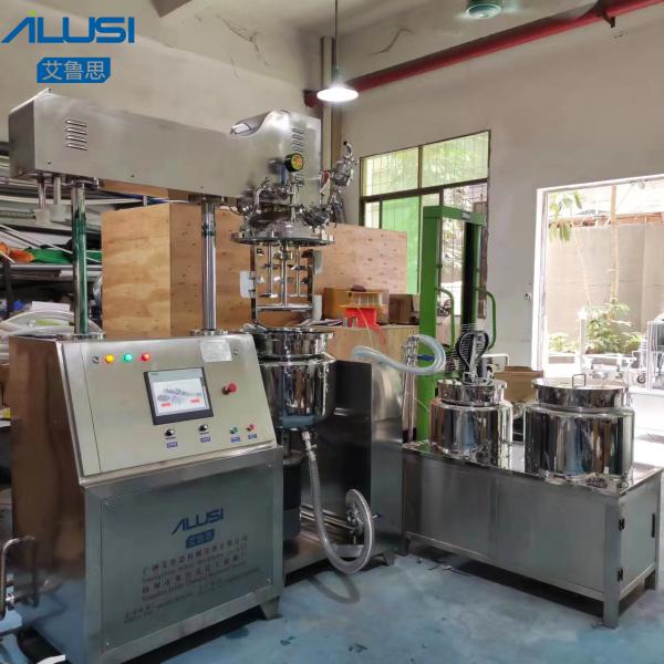 Quality 50L PLC Touch Screen Lotion Homogenizer Emulsifier For Cosmetic Making Machine wholesale