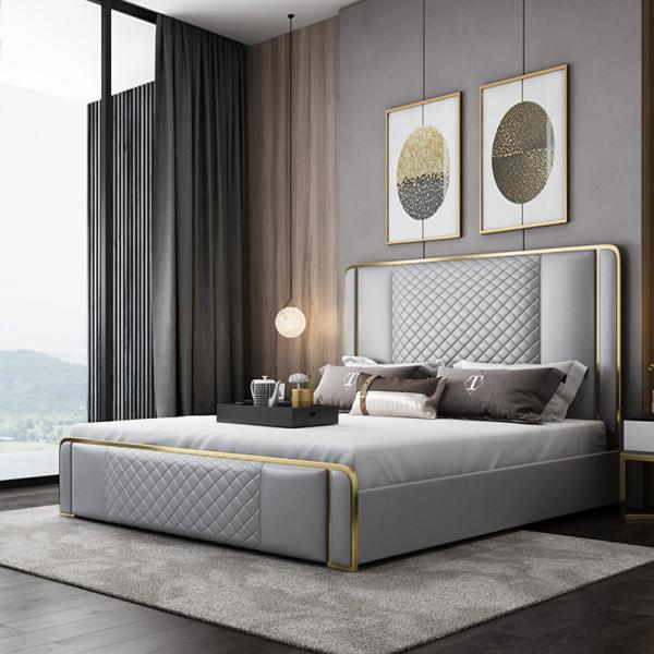 Quality Wooden SS Frame Hotel Luxury Bed wholesale