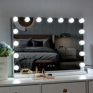 Personal Beauty Makeup Mirror with Dimmable Smart Music and Hollywood Vanity