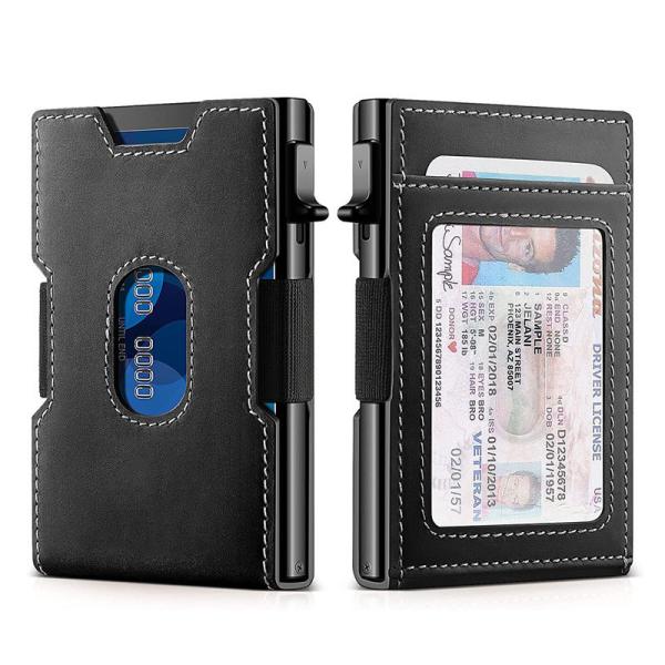Package Size 10.3CM*6.5CM*1.5CM Slim Wallet Metal Wallet with Money Clip and