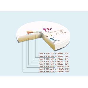 Discos De Zirconio Dental Bloques De Zirconio Dental 4D Pro Zirconium Blank for