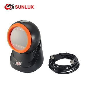 Portable Wired Usb 1D Qr Omnidirectional 2D Barcode Scanner
