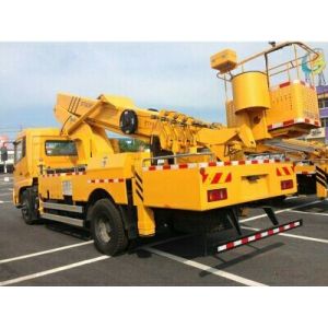 DONGFENG Hydraulic Platform Truck , Vehicle Mounted Work Platforms 360°Slewing