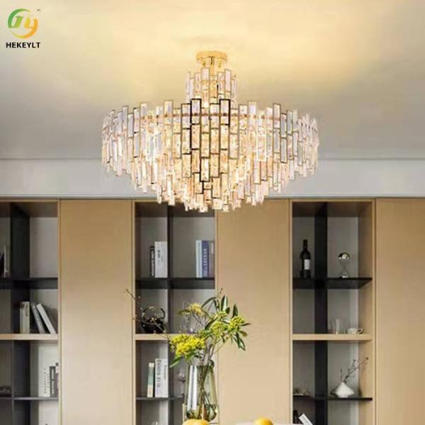 D60*H48cm E14 Candle Chandelier Crystal Customized Elegant Gold